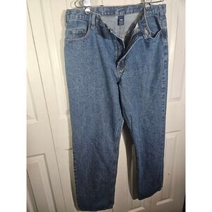 Full Blue Jeans Denim Relaxed Fit Blue Wash Casual Pants